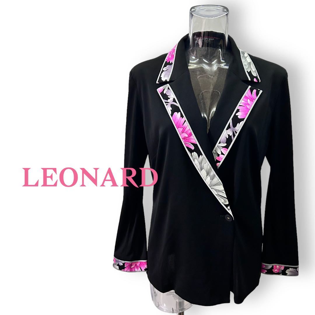 レオナール カンカン素材 美ライン トップス サイズ・M〜 LEONARD|