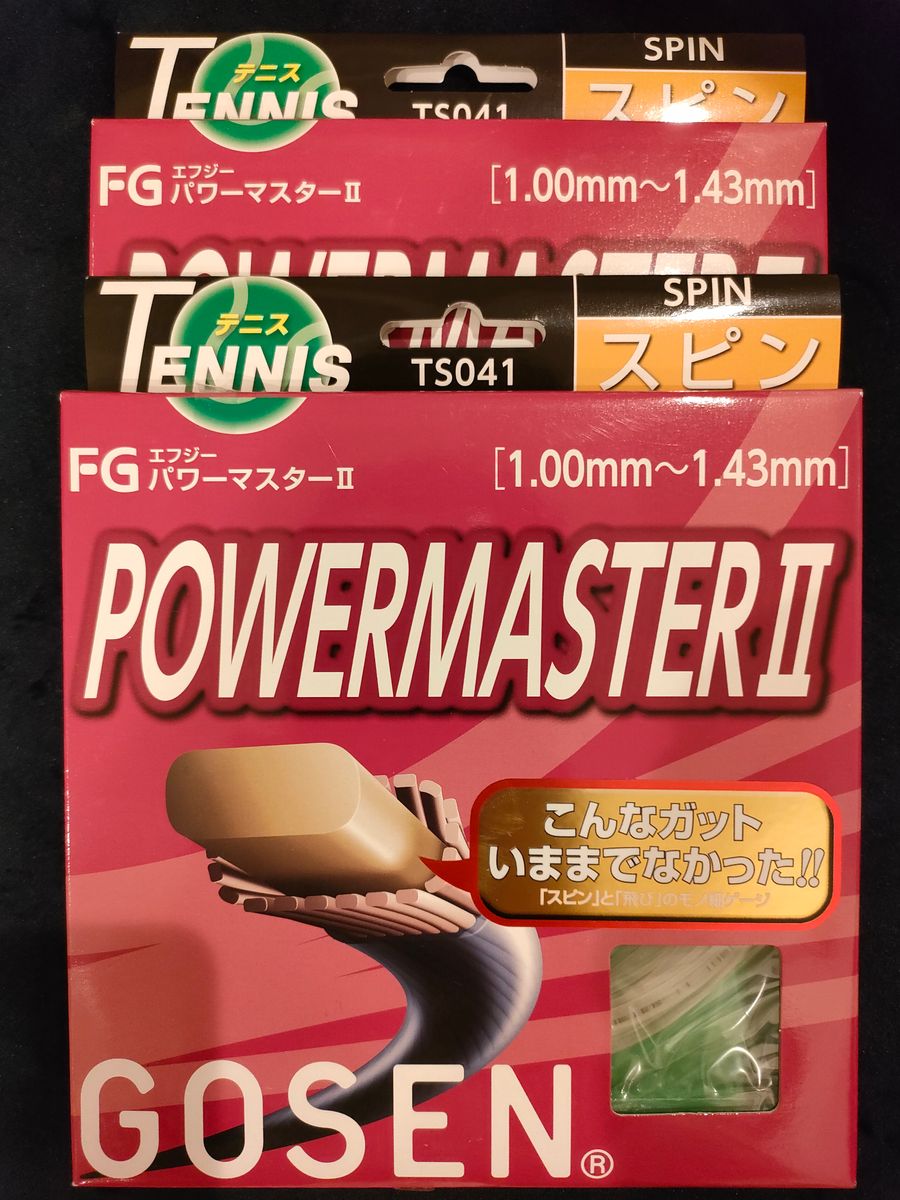 GOSEN パワーマスターⅡ(POWERMASTERⅡ)※硬式テニスガット2個