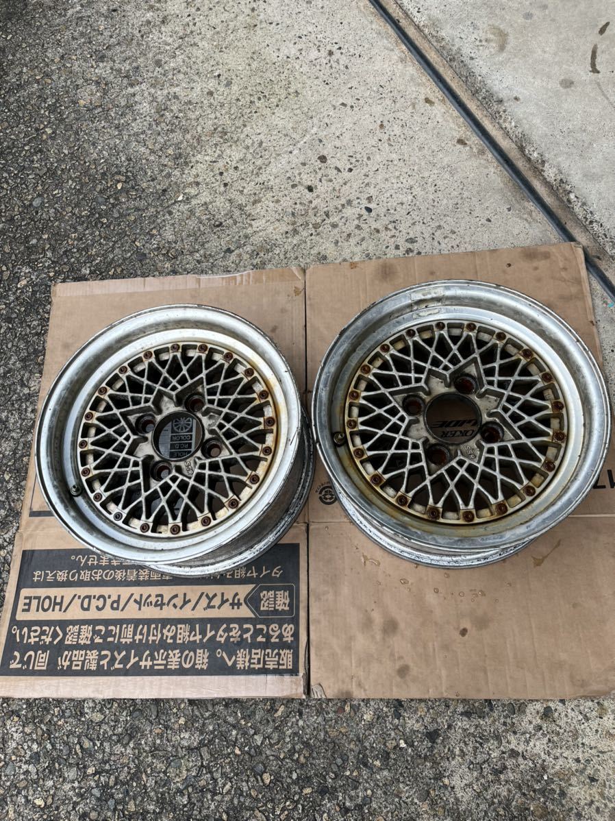 SSR メッシュ 14インチ6Jオフセット不明114.3 AE86 S30 TE27 GC10_画像1