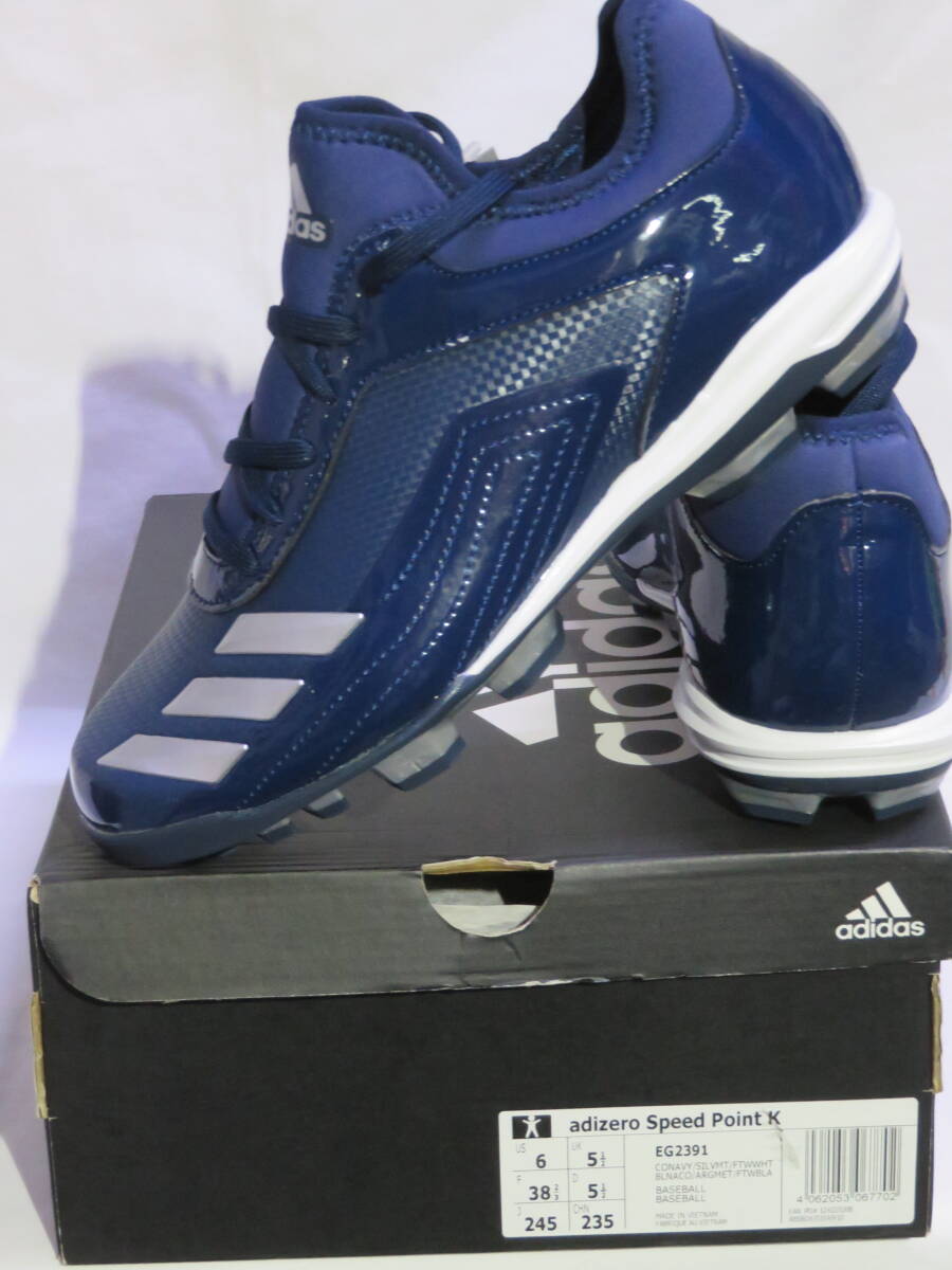 415 [ Adidas ] Adi Zero Speed Point navy blue 24.5
