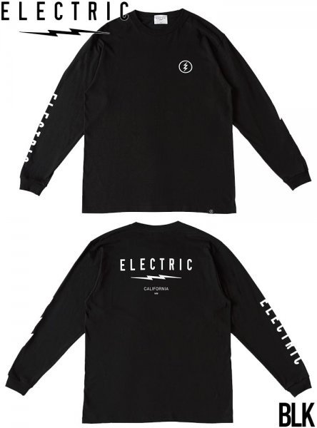 【送料無料】ロングスリーブTEE ロンT ELECTRIC エレクトリック ICON LOGO L/S TEE E24ST12 日本代理店正規品　BLK XLサイズ