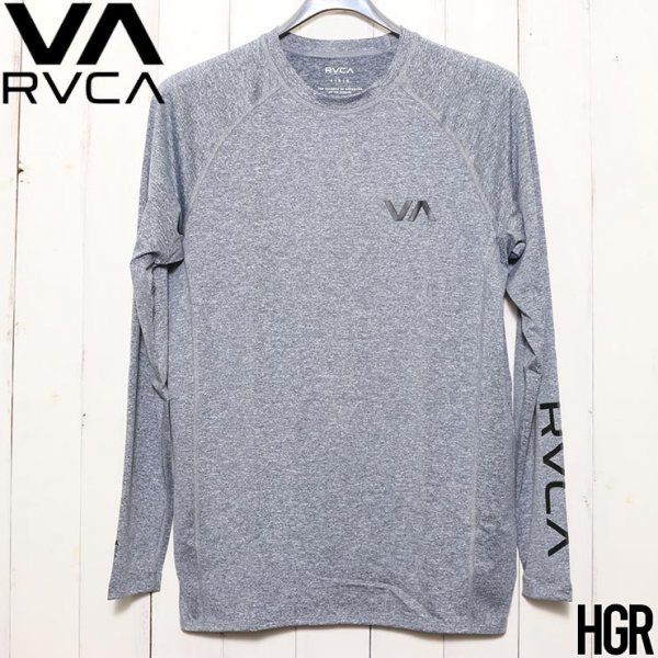 【送料無料】 ラッシュガード RVCA ルーカ RVCA LS RASHGUARD AVYWR00119　HGR Mサイズ