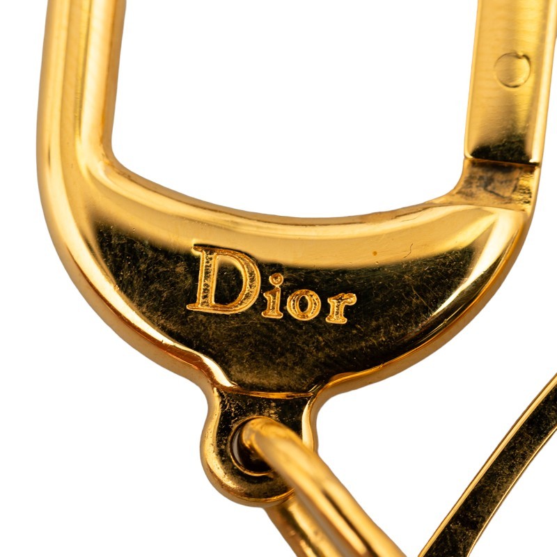 ディオール ハート ミラー チャーム ホワイト アイボリー レザー レディース Dior 【中古】_画像7