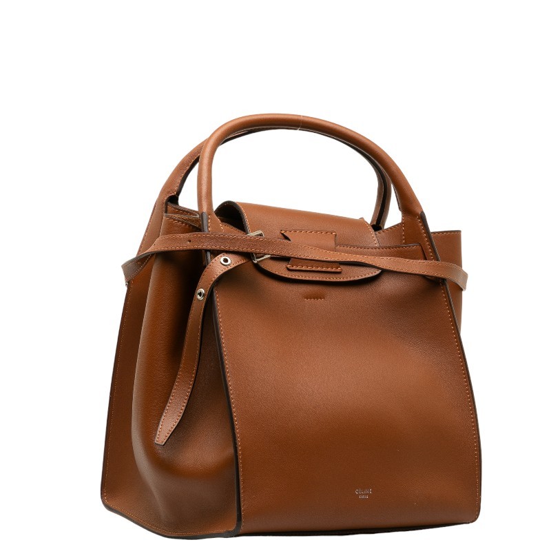 セリーヌ ビッグバッグ スモール ハンドバッグ ショルダーバッグ 2WAY ブラウン レザー レディース CELINE 【中古】_画像2