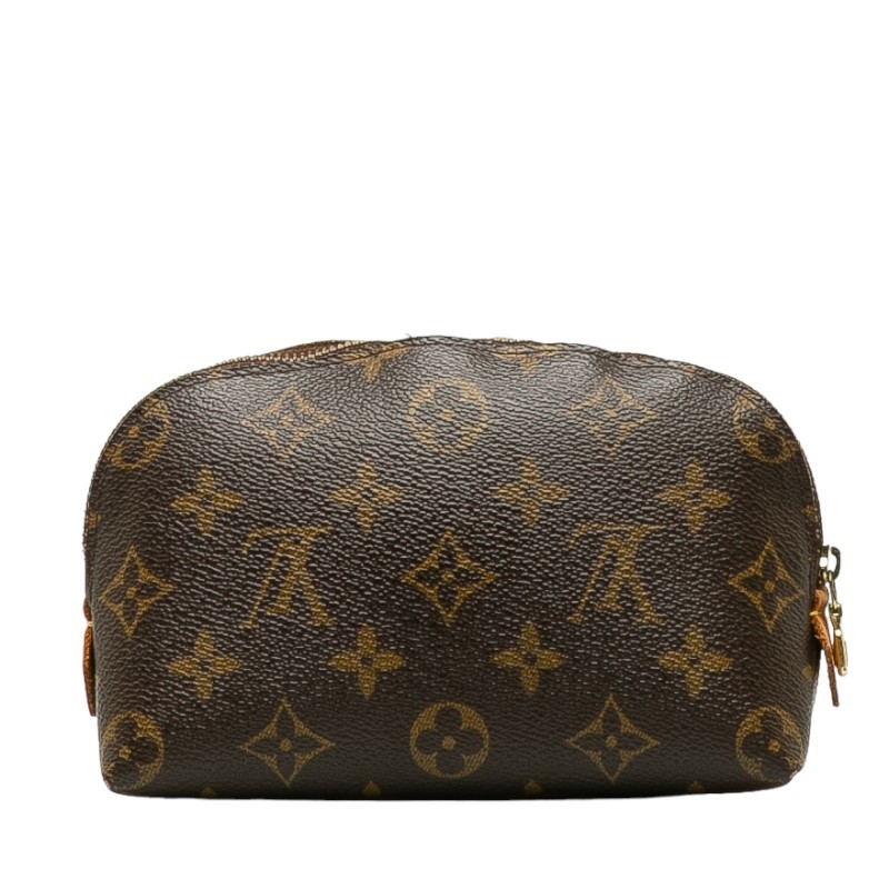 ルイ ヴィトン モノグラム ポシェット コスメティック ポーチ M47515 ブラウン PVC レザー レディース LOUIS VUITTON 【中古】_画像3