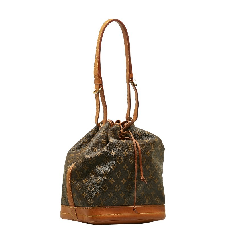 ルイ ヴィトン モノグラム ノエ ショルダーバッグ M42224 ブラウン PVC レザー レディース LOUIS VUITTON 【中古】_画像2