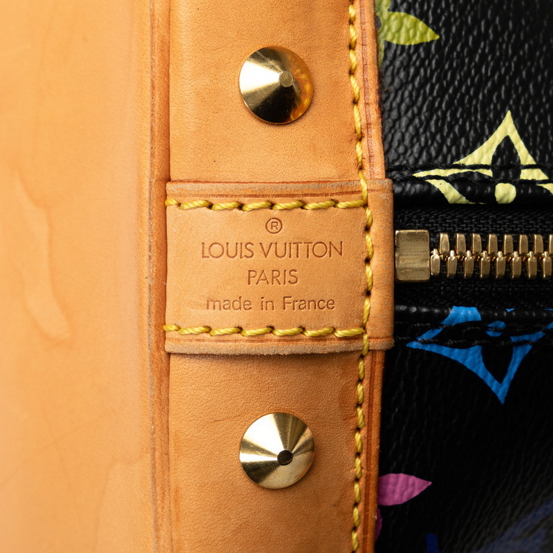 ルイ ヴィトン モノグラム マルチカラー アルマ ハンドバッグ M92646 ノワール ブラック PVC レザー レディース LOUIS VUITTON 【中古】_画像7