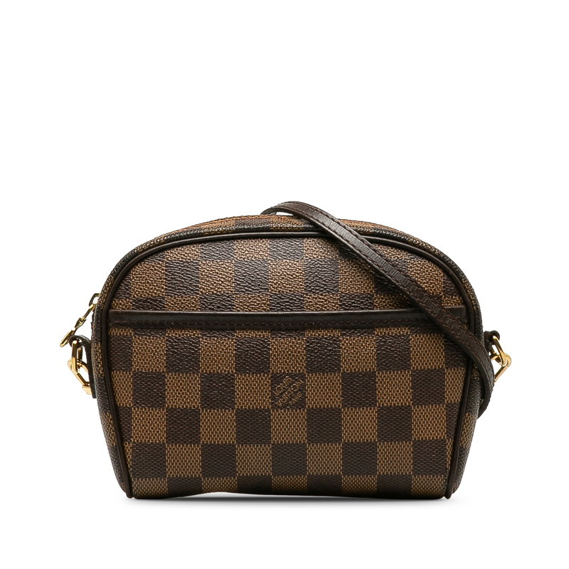 ルイ ヴィトン ダミエ イパネマ ショルダーバッグ N51296 ブラウン PVC レザー レディース LOUIS VUITTON 【中古】_画像1