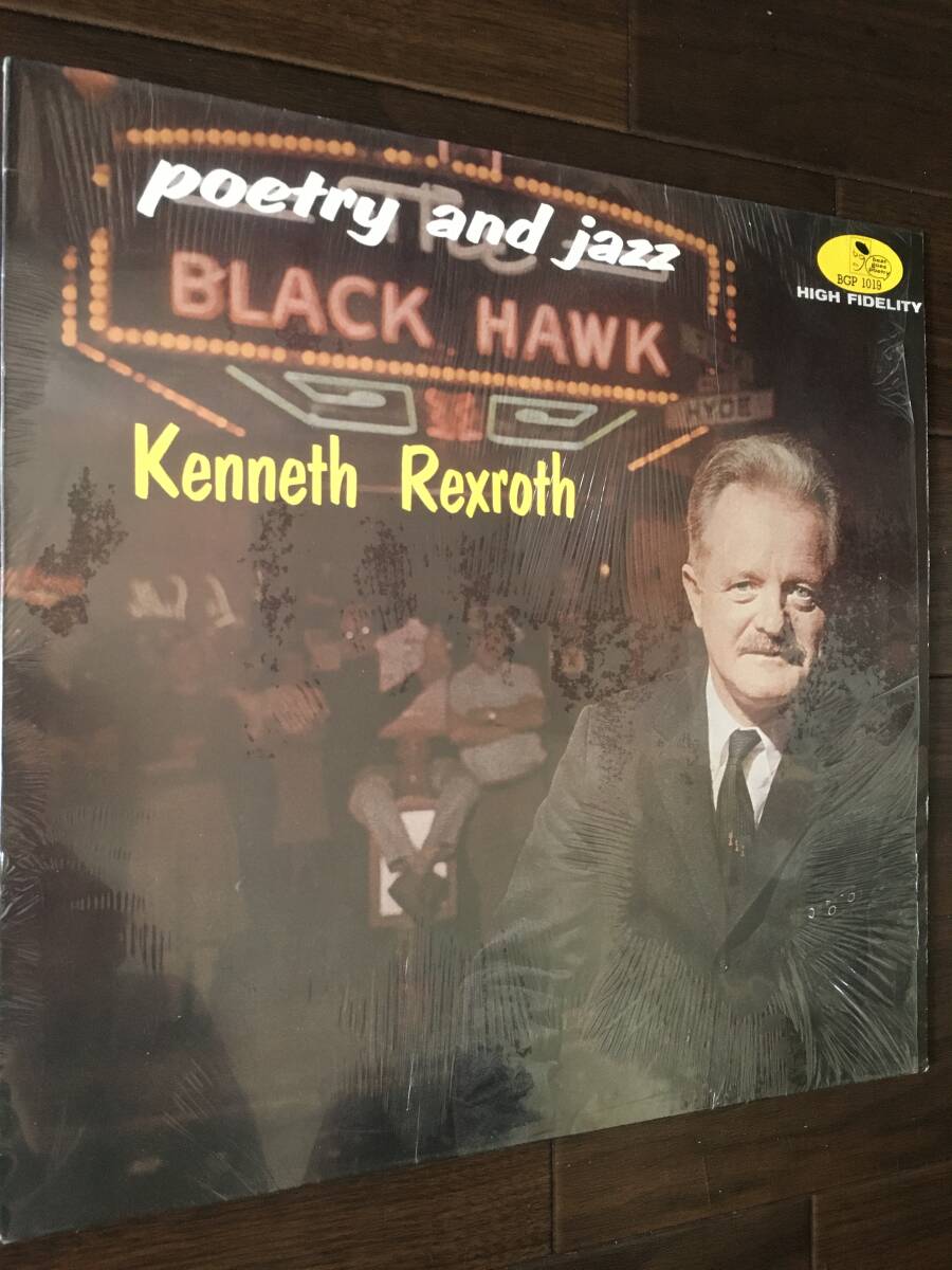 美品　シュリンク付　Kenneth Rexroth ケネス　レクスロス　/ Poetry and Jazz at Black Hawk_画像1