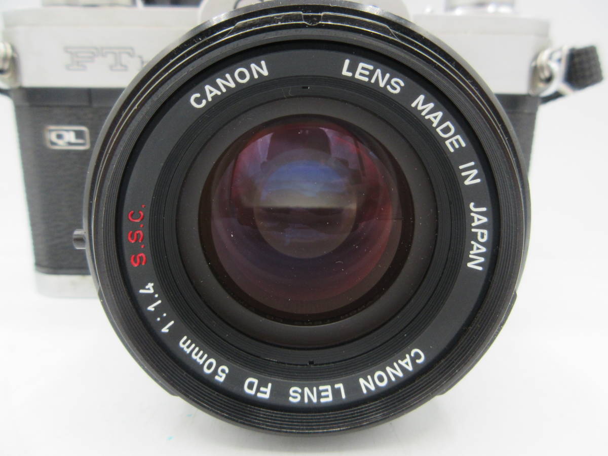 中古 カメラ Canon キャノン FTb QL / レンズ FD 50mm 1:1.4 S.S.C. 一眼レフ フィルムカメラ マニュアルフォーカス ※動作未確認 ／L_画像3