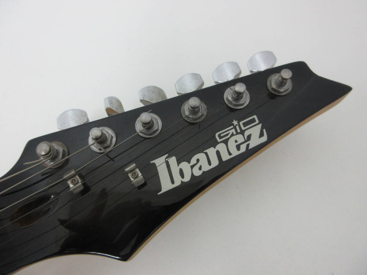 中古 楽器 エレキギター Ibanez アイバニーズ GIOシリーズ N427 グリーン系 弦楽器 ソフトケース付き ※動作未確認 ／G_画像5