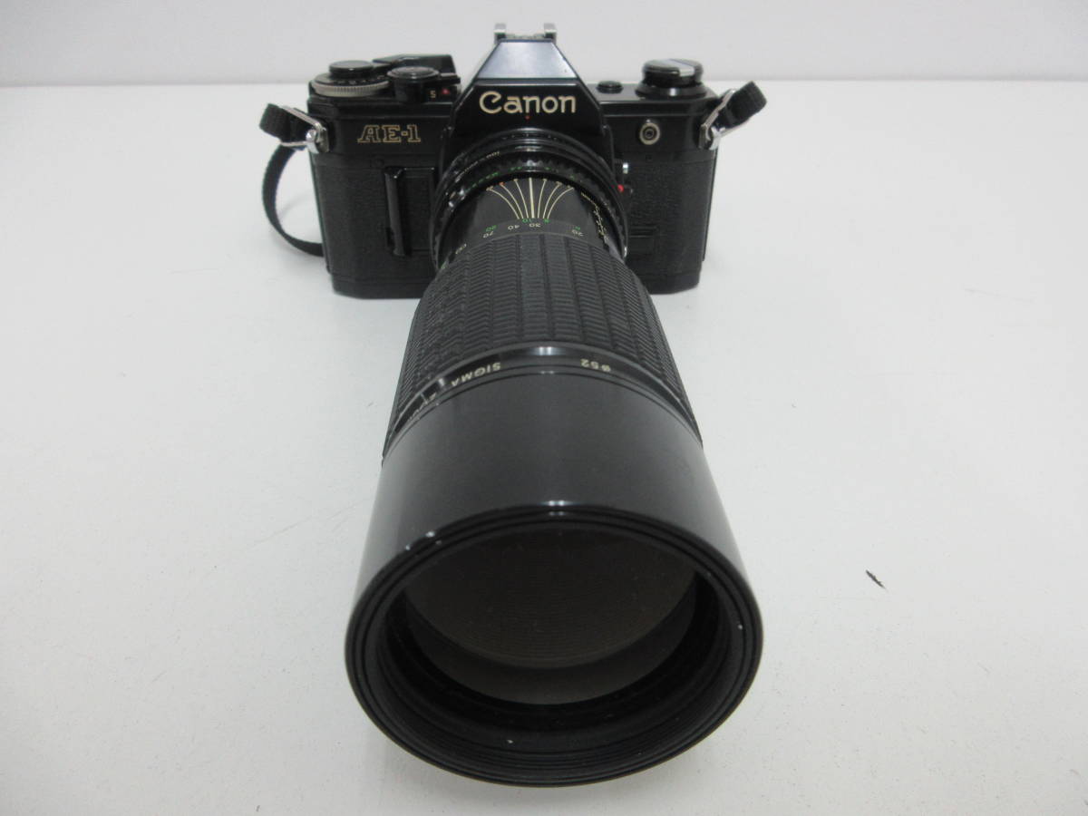 中古 カメラ Canon キヤノン AE-1 SIGMA ZOOMK 1：4.5 ｆ100～200㎜※動作未確認 ／A_画像2