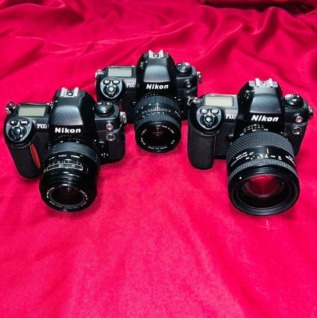 【ジャンク品】[説明文必読] 一眼レフ フィルムカメラ Nikon F100 レンズセット ３台 まとめ売り お買い得品_画像1