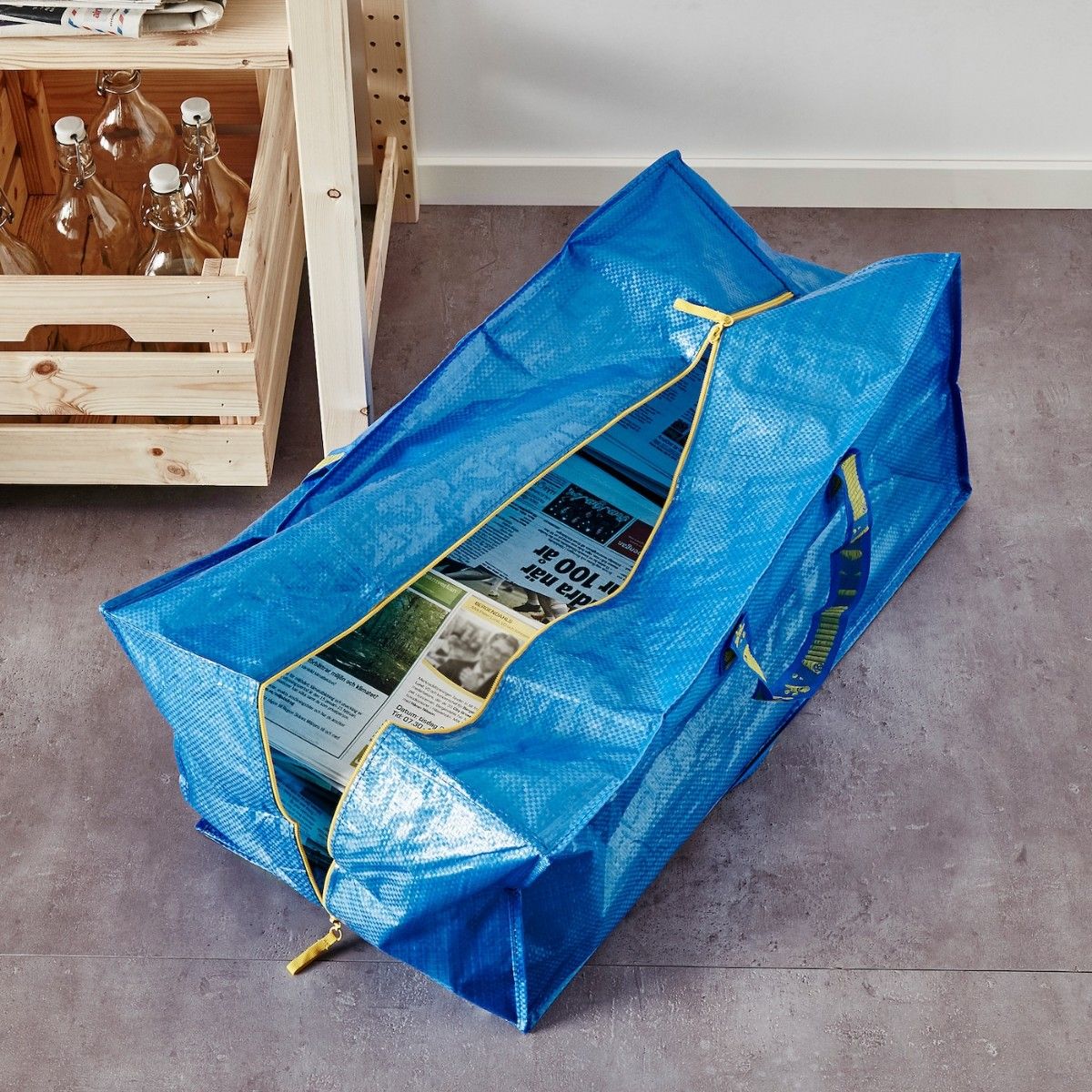 イケア IKEA フラクタ ブルーバッグ XL トロリー 3枚　エコバッグ　キャリーバッグ