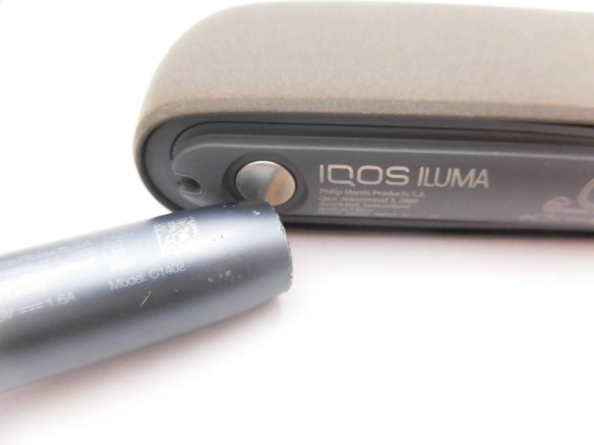 ☆ YMK518 IQOS アイコス 電子タバコ IQOS ILUMA アイコスイルマ ポケットチャージャー ホルダー セット M0001 C1402 ペブルグレー ☆_画像10