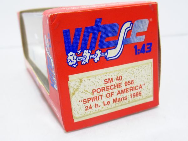 Vitesse ヴィテッセ SM 40 PORSCHE 956 SPIRIT OF AMERICA 24 h. Le Mans 1986 1/43 ミニカー　[Dass0204]_画像3