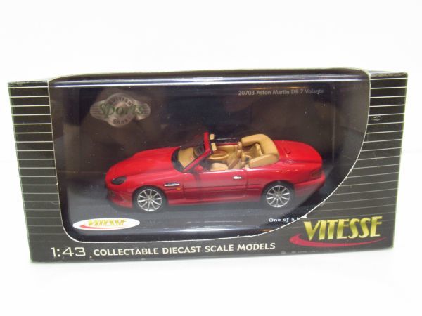 VITESSE ヴィテス Aston Martin DB7 Volante Rathlin Red　1/43 ミニカー　[Dass0204]_画像1