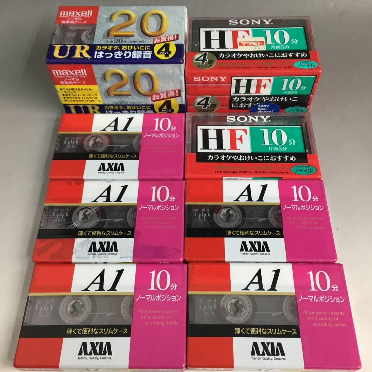 KI27/92 未開封 カセット ノーマル まとめて 40本 10－150分 AXIA TDK MAXELL SONY A1/HF/UR/AE/CDIX/AD/C-60 ソニー アクシア マクセル◆の画像2