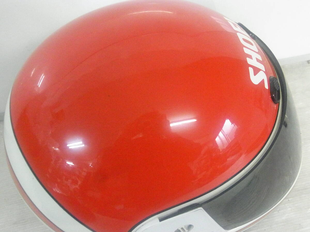 (B755) 外観美品 希少 当時物 SHOEI RF-102V XSサイズ ショーエイ カスタム ヘルメット フルフェイス HONDA ホンダ コレクション バイク_画像6