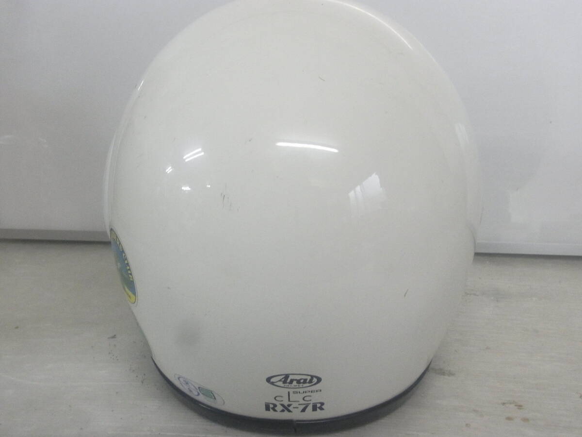 (B757) 希少 当時物 Arai RX-7R XSサイズ 53-54cm アライ ヘルメット フルフェイス コレクション バイク_画像4