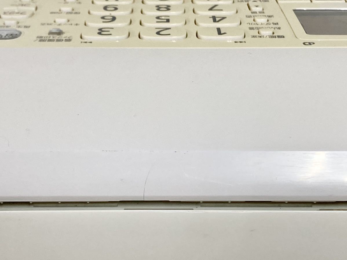管117115k Panasonic ファックス 機能付き 電話機 KX-PD304-W パナソニック 子機 KX-FKD556-S 付き 固定 電話_画像6