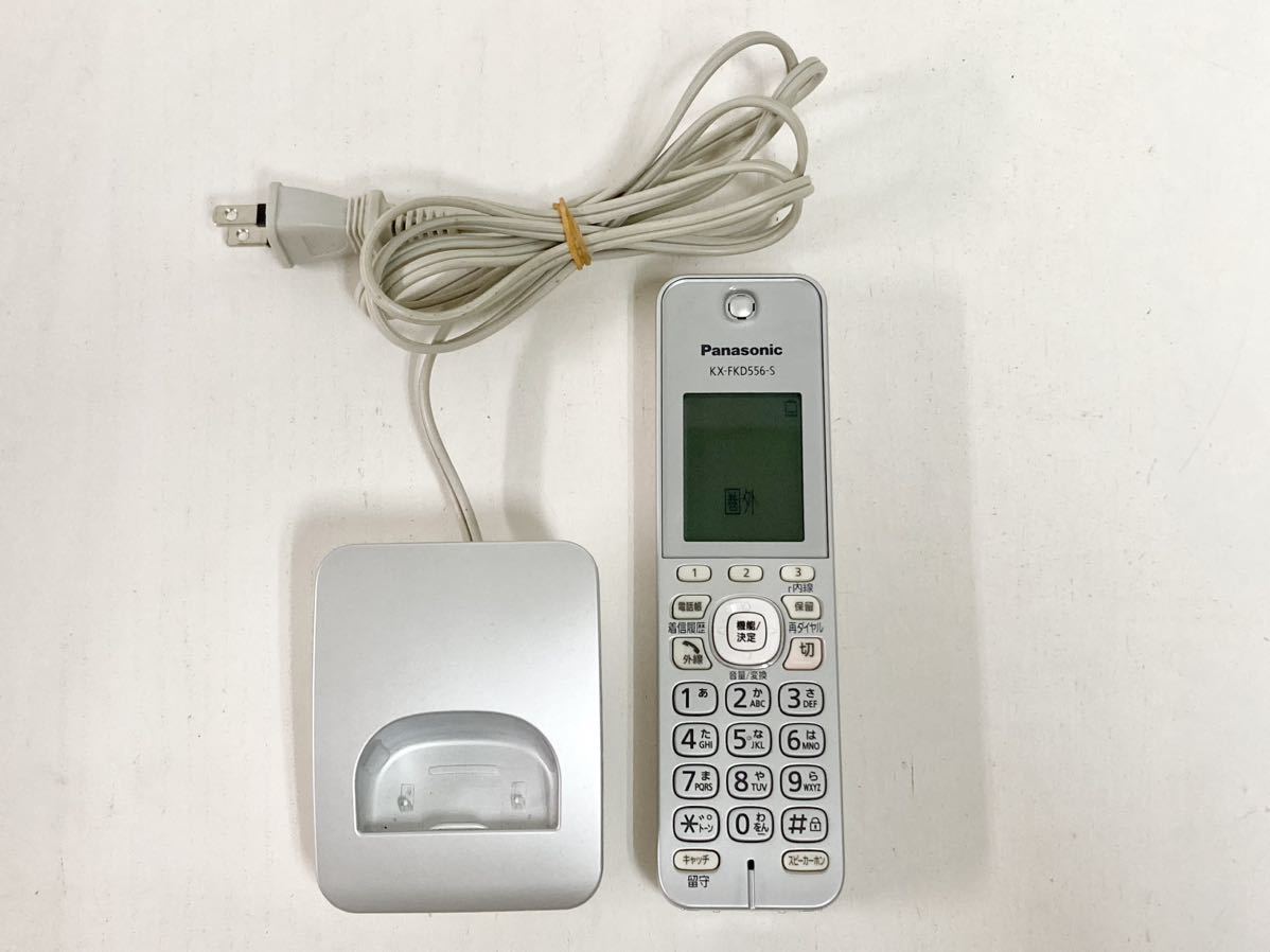 管117115k Panasonic ファックス 機能付き 電話機 KX-PD304-W パナソニック 子機 KX-FKD556-S 付き 固定 電話_画像8