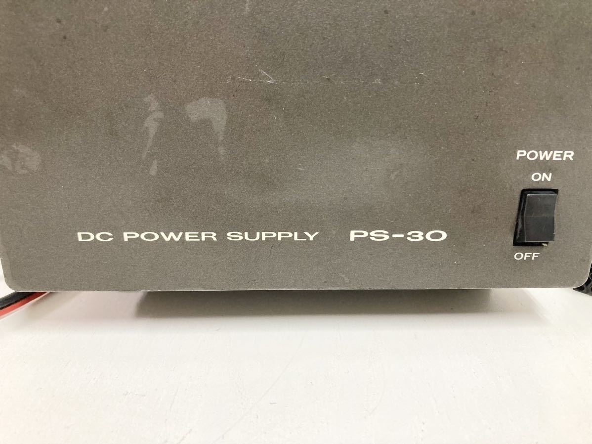 管21761 TRIO トリオ DC POWER SUPPLY MODEL PS-30 DCパワーサプライ DC 安定化電源 接続ケーブル 付き アマチュア無線の画像2