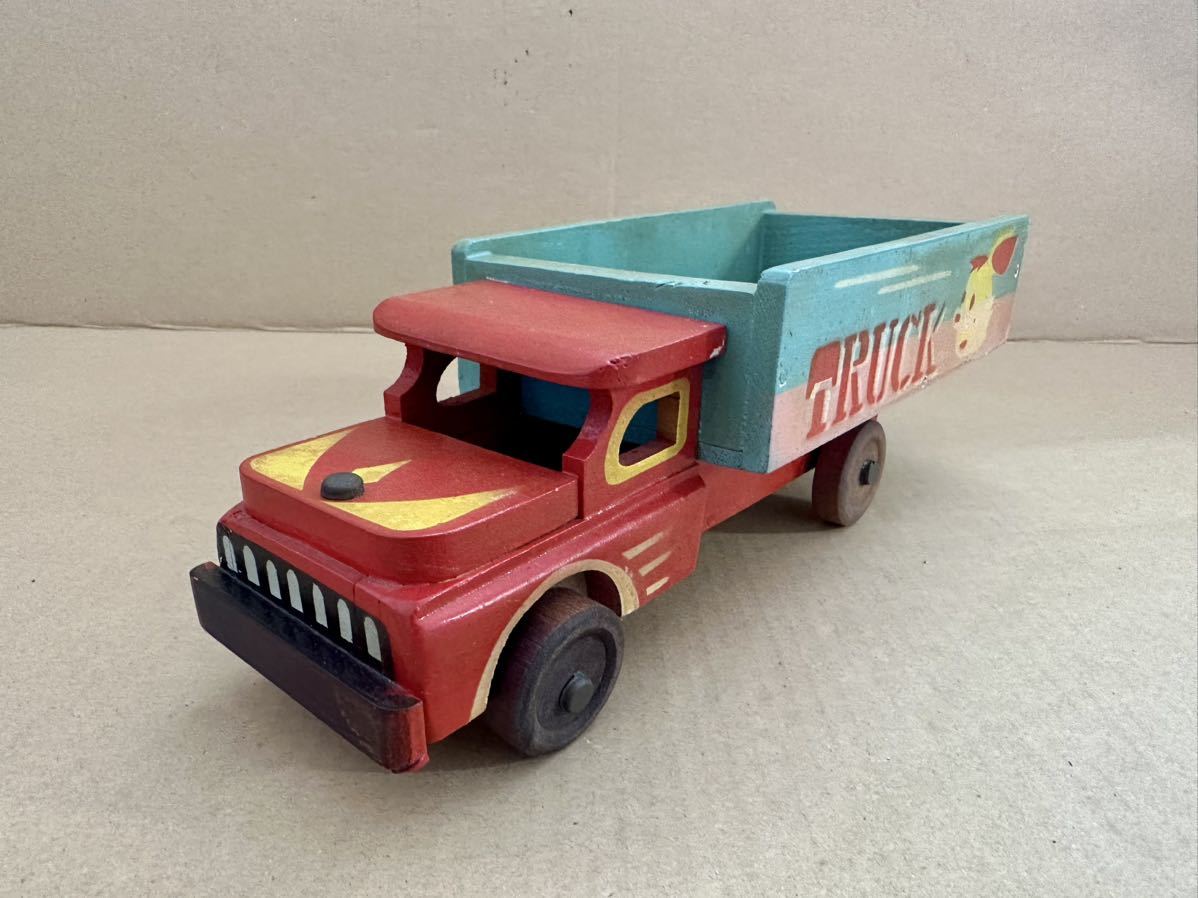 昭和レトロ 木製玩具　TRUCK トラック　当時物_画像1