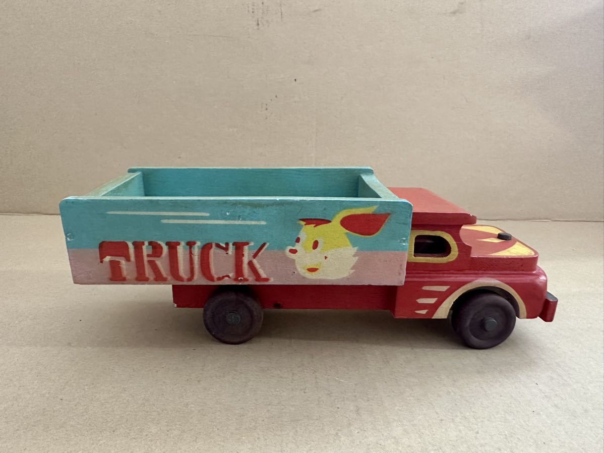 昭和レトロ 木製玩具　TRUCK トラック　当時物_画像3