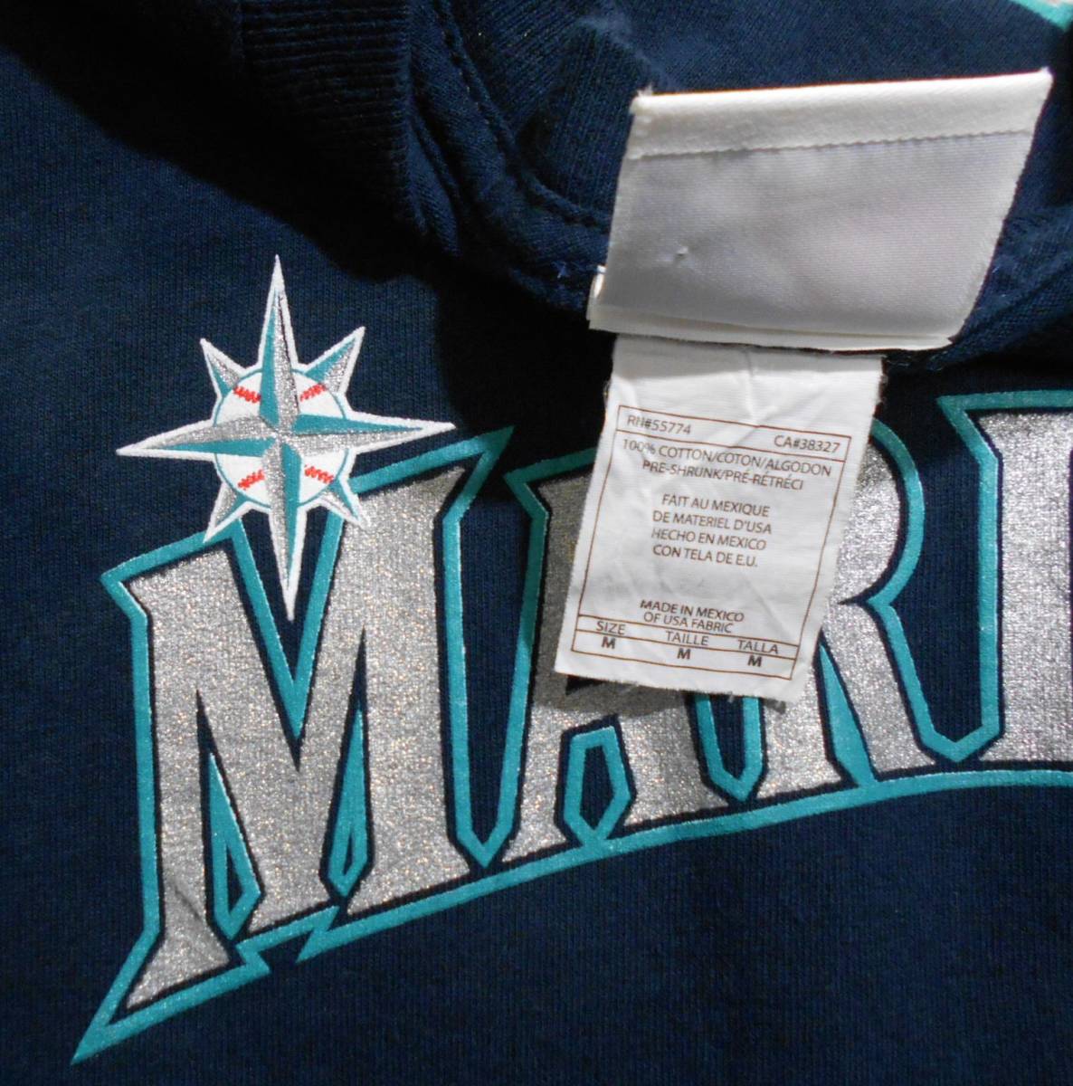 マジェスティック【Majestic】シアトルマリナーズ #51 イチロー Tシャツ（M）ゆうパケット可の画像5