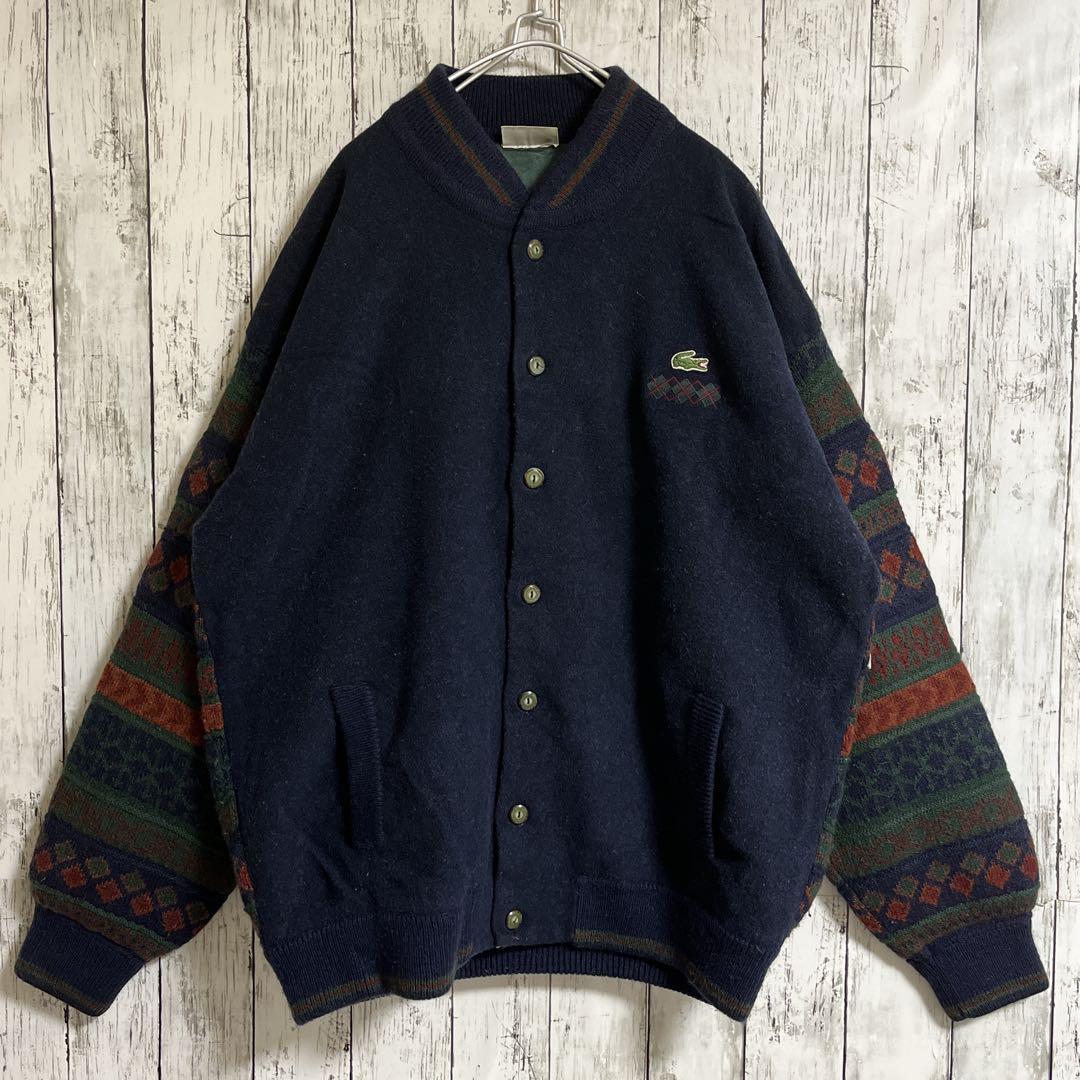 70's CHEMISE LACOSTE フレンチラコステ モヘアカーディガン 70's CHEMISE LACOSTE フレンチラコステ モヘアカーディガン