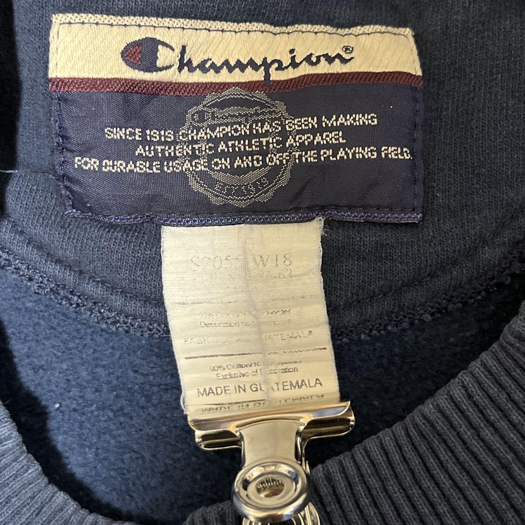 00's Champion チャンピオン スウェット トレーナー 2XL 紺 ネイビー 無地 目無し ビッグサイズ US古着 アメカジ HTK3187_画像6