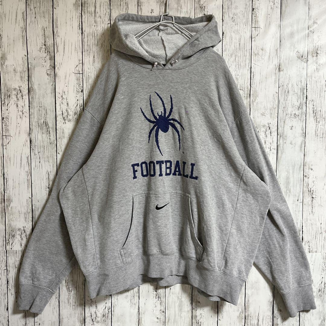 NIKE ナイキ プルオーバーパーカー フーディ 2XL グレー 刺繍 NIKE ナイキ プルオーバーパーカー フーディ 2XL グレー 刺繍