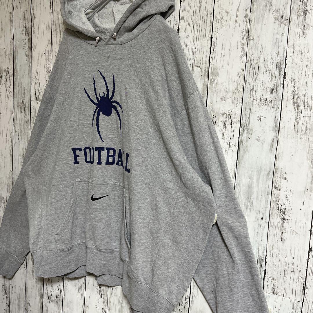 NIKE ナイキ プルオーバーパーカー フーディ 2XL グレー 刺繍 NIKE ナイキ プルオーバーパーカー フーディ 2XL グレー 刺繍