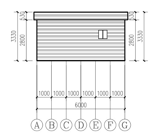 ショールーム 店舗 スチール D.I.Yキット 4x8x3.3m 事務所 倉庫 大型物置 コンテナハウス 移動販売 屋台 小屋 ガルバ プレハブ DIY_画像4