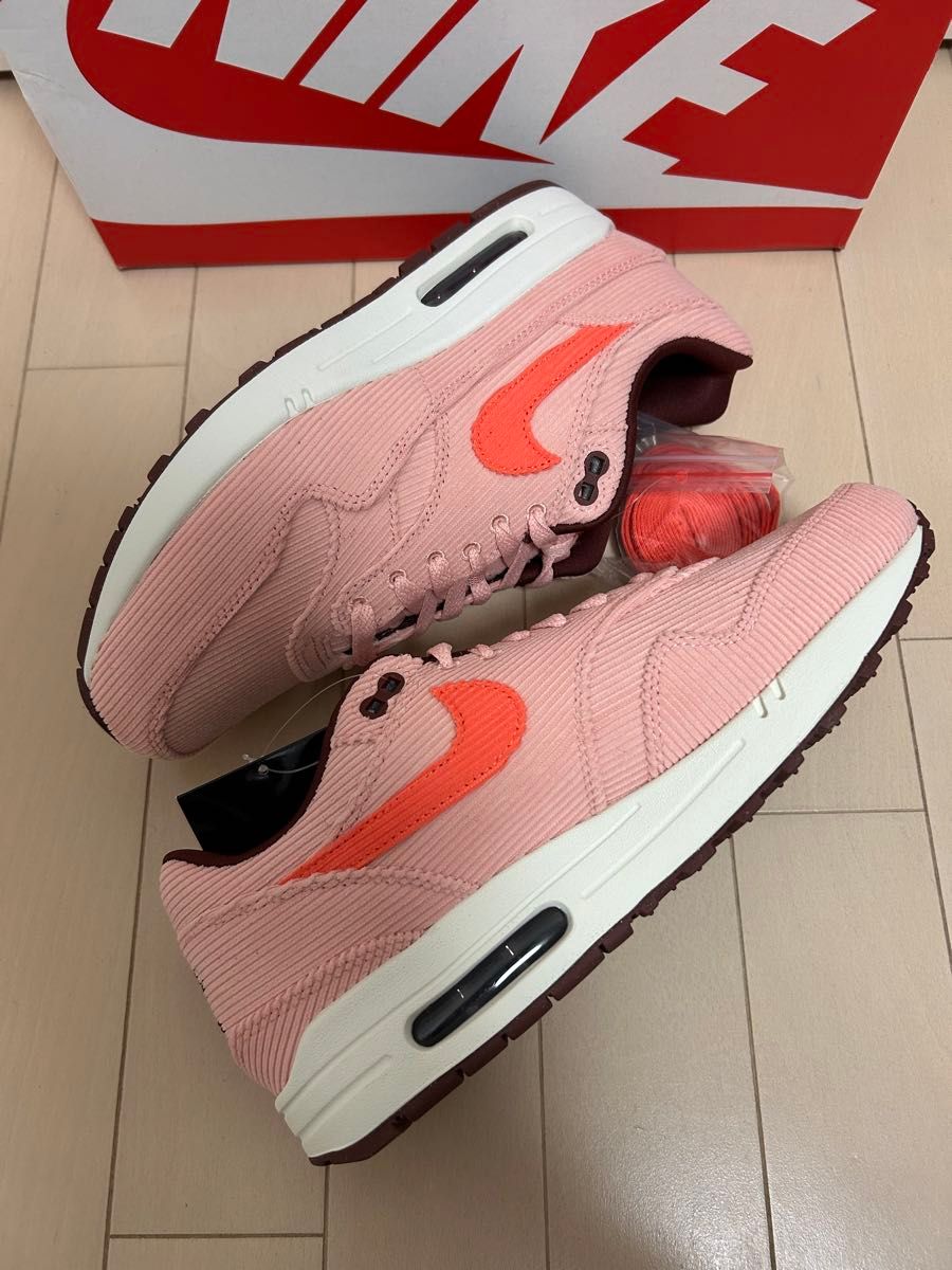 air max 1 prm  ピンク コーデュロイ FB8915-600 27.5cm