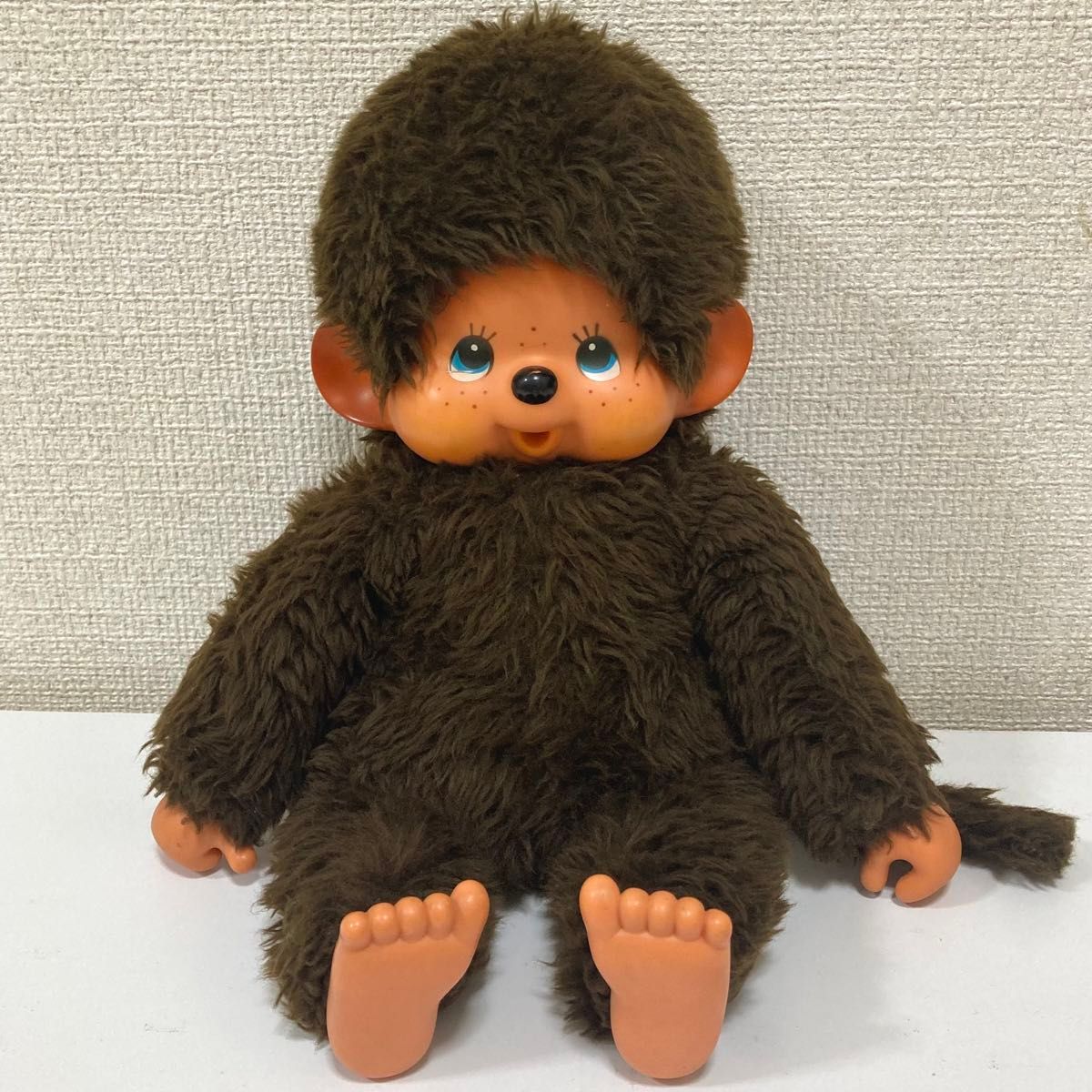 昭和 レトロ モンチッチ ぬいぐるみ 指しゃぶり 大きい ブルー 昭和 レトロ モンチッチ ぬいぐるみ 指しゃぶり 大きい ブルー