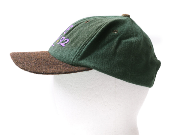 90s USA製 OLD GAP ウール ベースボール キャップ フリーサイズ 古着 90年代 オールド ギャップ 帽子 USW-92 ローキャップ 2トーン 当時物_画像3