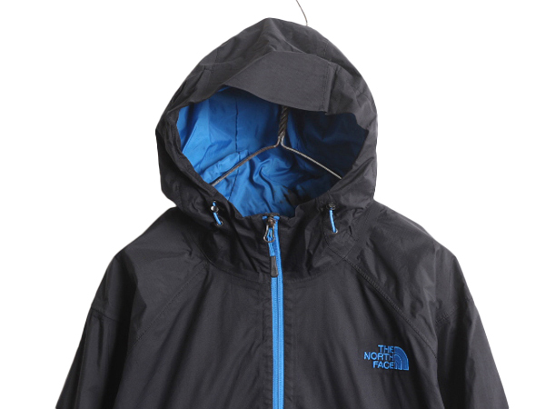 ノースフェイス HYVENT ナイロン マウンテン パーカー ジャケット メンズ XL 古著 The North Face アウトドア ジャンパー マンパ フード 黒