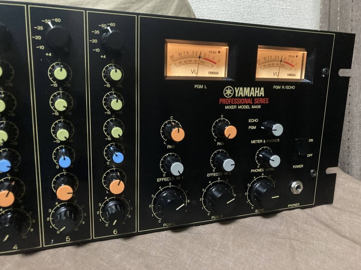 動作OK YAMAHA ProfessionalSeries M406 TAMURAトランス内蔵の 動作OK YAMAHA ProfessionalSeries M406 TAMURAトランス内蔵の