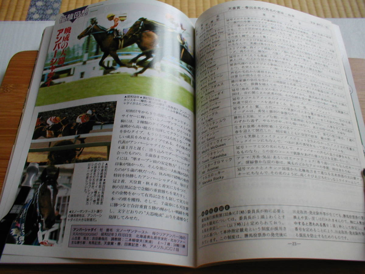 JRA Racing Program no. 103 times heaven ..* spring no. 4 times Kyoto horse racing no. 4 day 1991/4/28mejiro McQueen mejiro Ryan white Stone half ticket attaching 