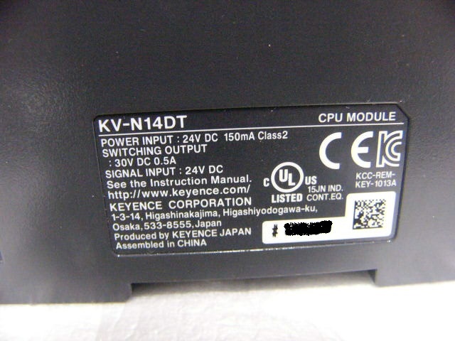 Yahoo!オークション - 未使用に近い KEYENCE PLC KV-N14DT CPU装置 Yahoo!オークション - 未使用に近い KEYENCE PLC KV-N14DT CPU装置
