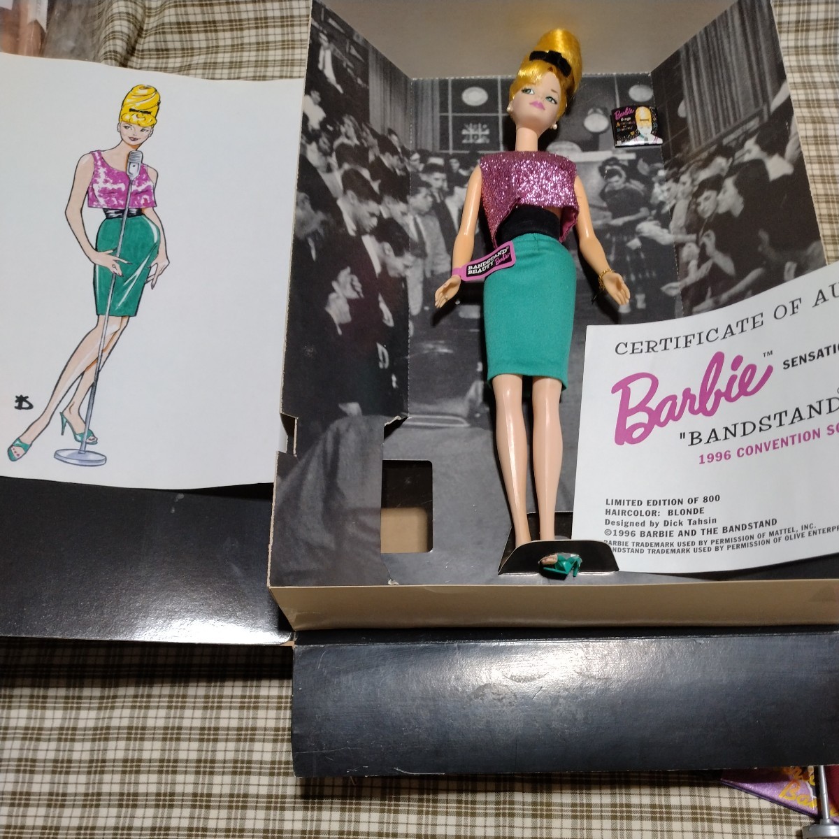  famous . navy blue Ben shonBarbie* band stand Barbie * box, small articles etc. accessory many 1996 year beautiful goods 