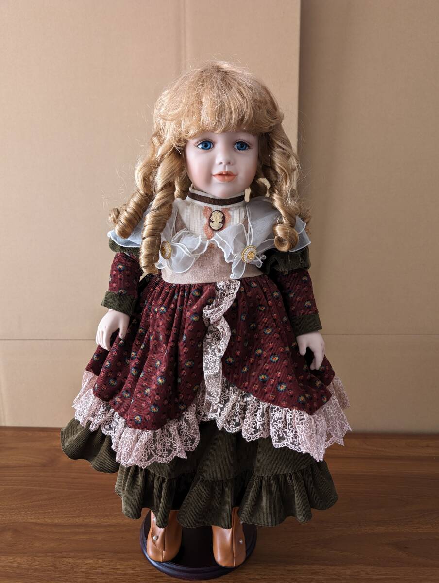 お得セット ☆64cm ビスクドール 青い目の フランス人形 アンティークドール ビスクドール