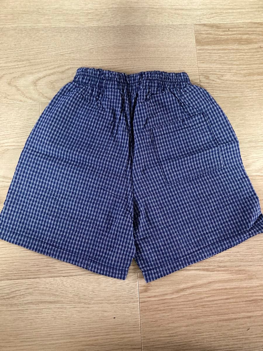 タイムセール　kokokids oji check half pants チェックパンツ