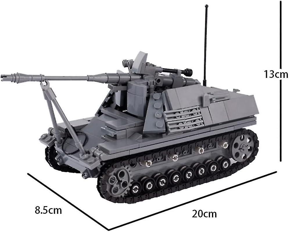 【新品】WW2ドイツ国防軍 Sd.Kfz.164ナースホルン レゴ互換 外箱なし レゴ互換 ブロック 未組立 ドイツ 戦車の画像2