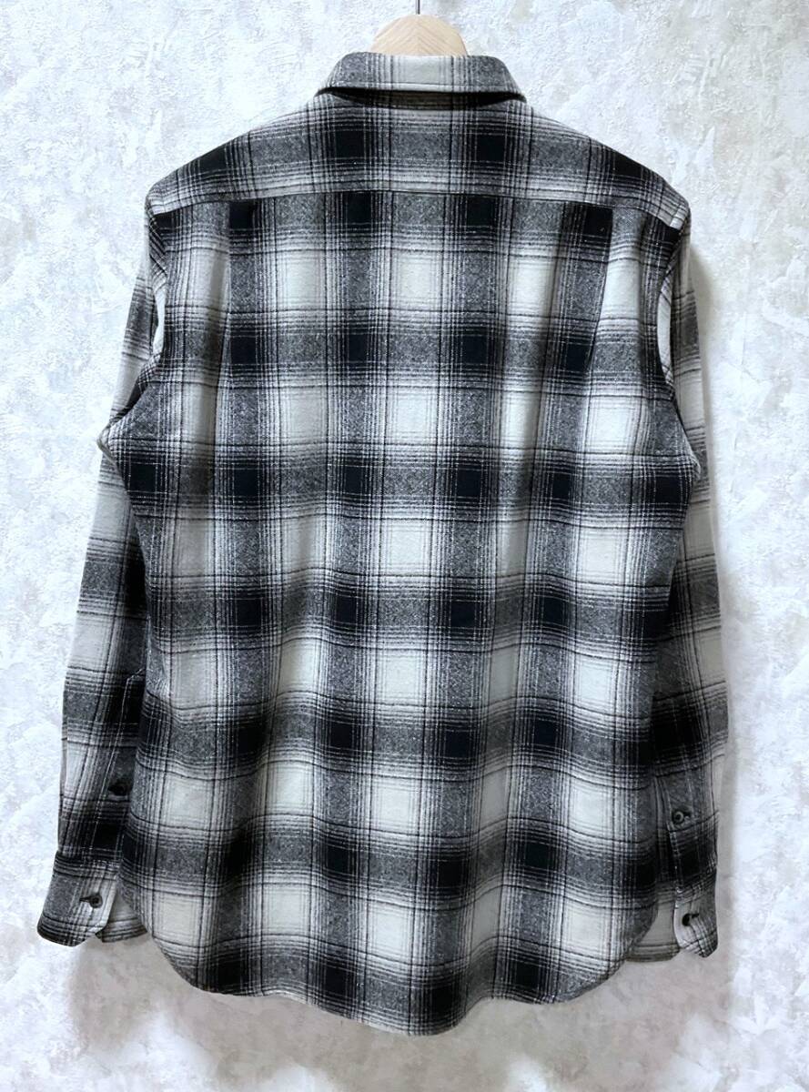 キムタク着　同柄同色　Rags McGREGOR ラグスマックレガー　ORIGINAL CHECK SMALL COLLAR SHIRT　　ウール　チェックシャツ_画像2