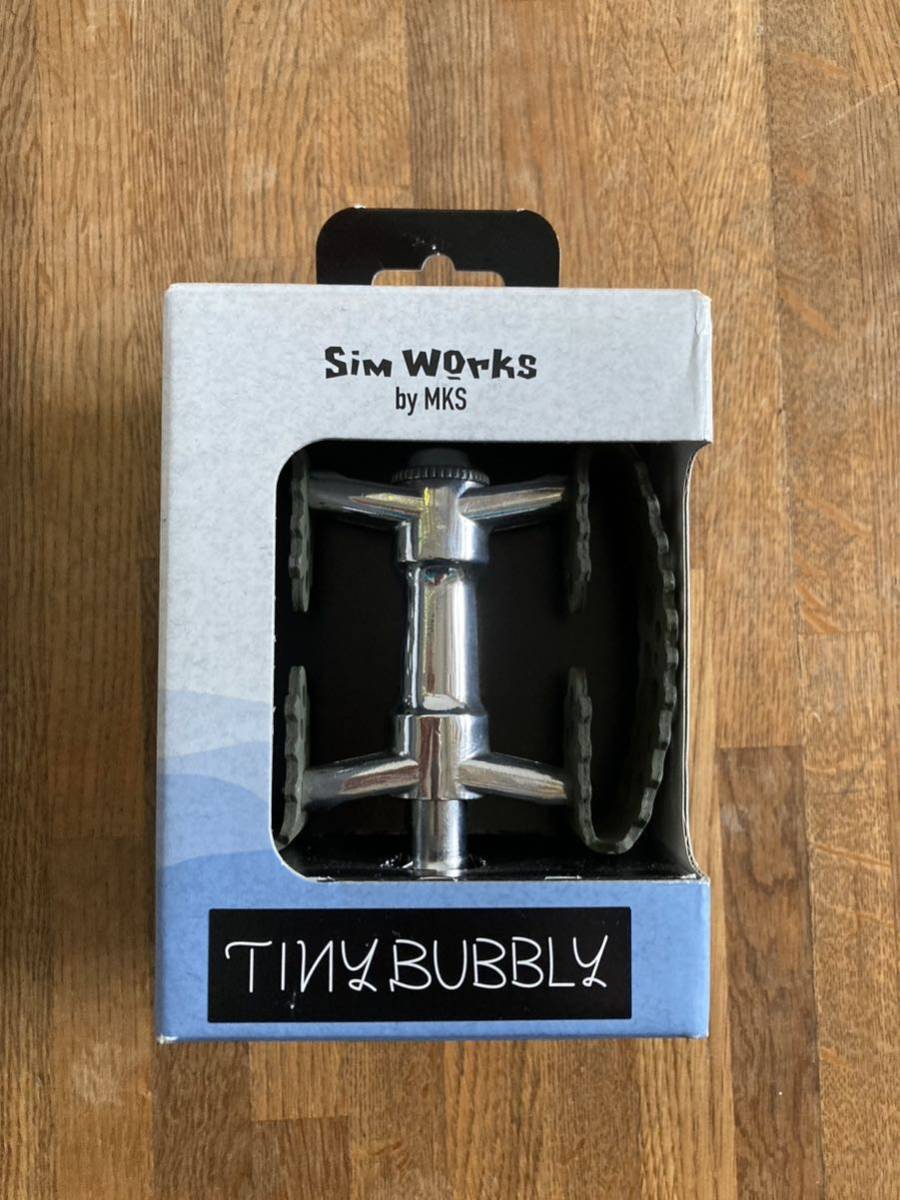 即決 新品未使用 希少 2022 限定カラー SIMWORKS Tiny Bubbly Pedal MKS オリーブ 三ヶ島 ミカシマ シムワークス バブリーペダル 完売_画像3