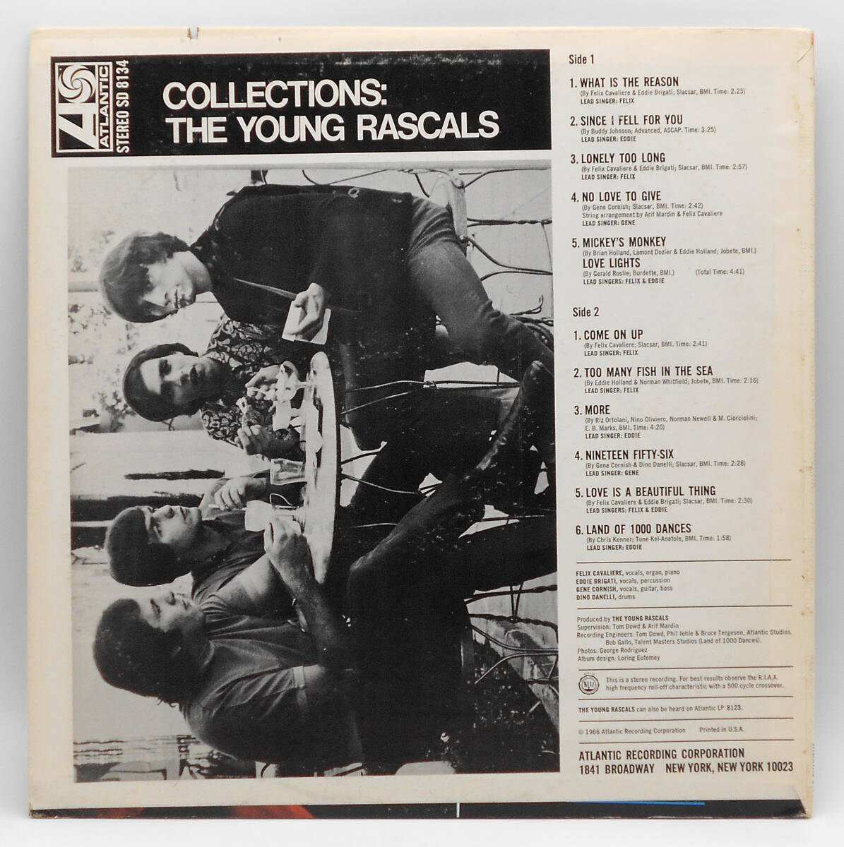 ★US ORIG LP★THE YOUNG RASCALS/Collections 1967年 初回緑青ラベル 高音圧 CS付 BLUE EYED SOUL名作 MODS必聴 山下達郎 愛聴盤_画像2