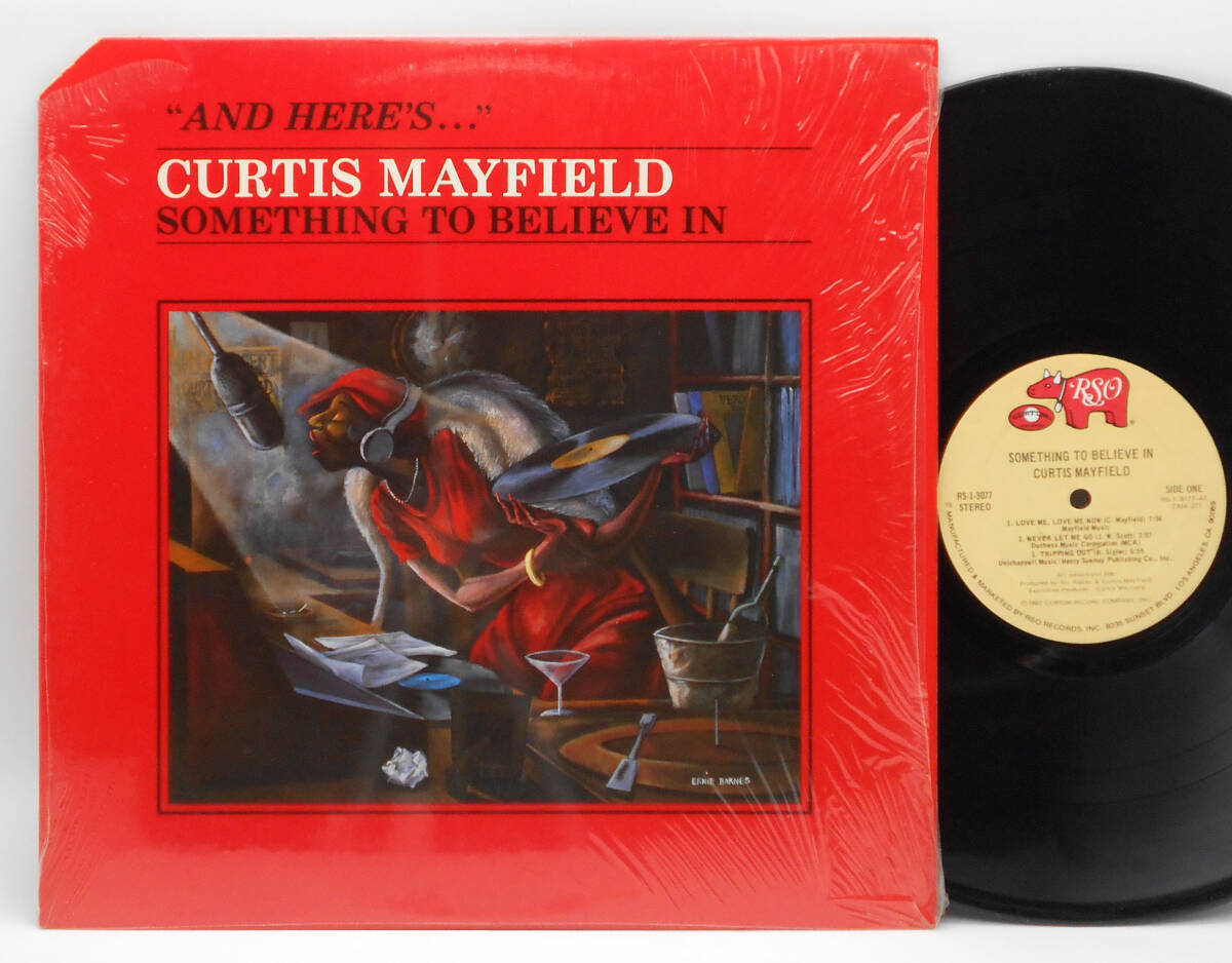 ★US ORIG LP★CURTIS MAYFIELD/Something To Believe In 1980年 メロウグルーヴ名盤 シュリンク付 山下達郎,CAMP LOネタ『Tripping Out』の画像1